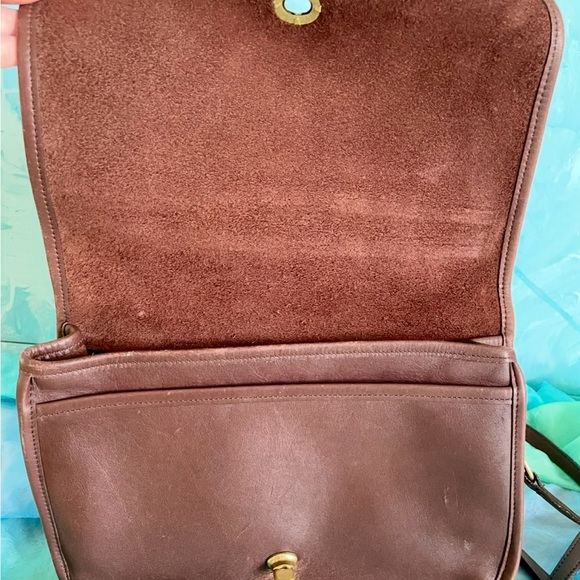 Coach Brown Leather Saddlebag Crossbody Purse -Minimal classic warm - Picture 6 of 9